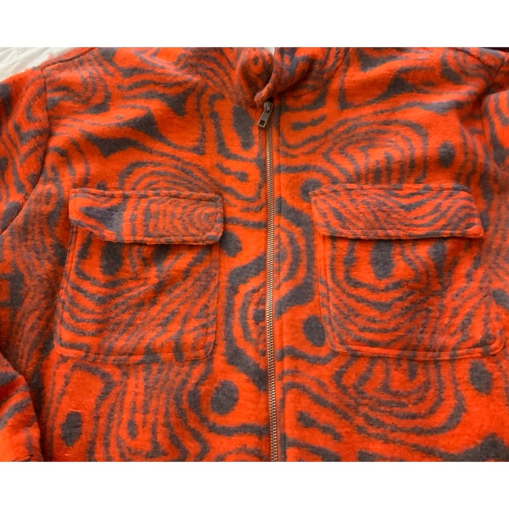 ASOS 2xl orange grey zip up jacket